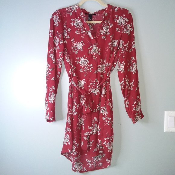 Forever 21 Tops - Cherry blossom patterned long blouse